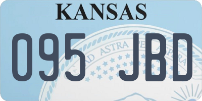 KS license plate 095JBD