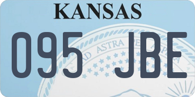 KS license plate 095JBE