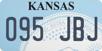 KS license plate 095JBJ