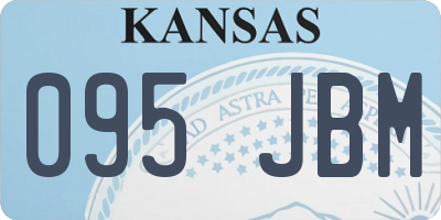 KS license plate 095JBM
