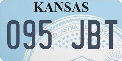 KS license plate 095JBT