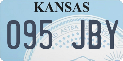 KS license plate 095JBY