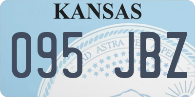 KS license plate 095JBZ