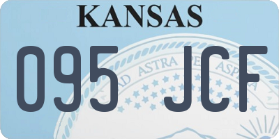 KS license plate 095JCF
