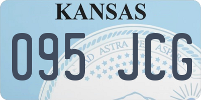 KS license plate 095JCG