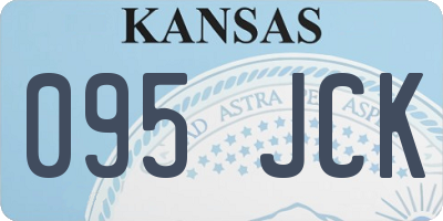 KS license plate 095JCK