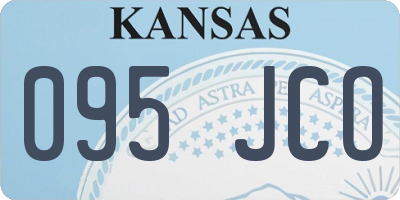 KS license plate 095JCO