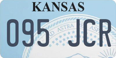 KS license plate 095JCR