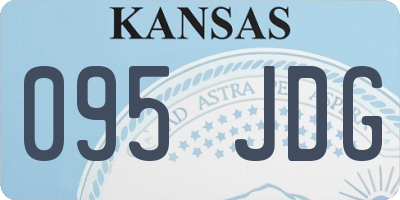 KS license plate 095JDG