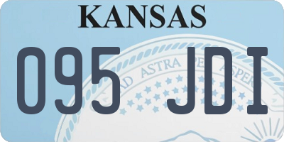 KS license plate 095JDI