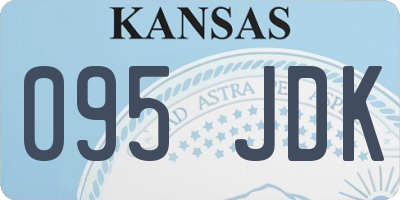 KS license plate 095JDK