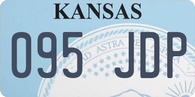 KS license plate 095JDP