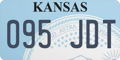 KS license plate 095JDT