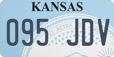 KS license plate 095JDV