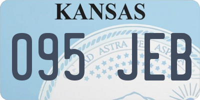 KS license plate 095JEB