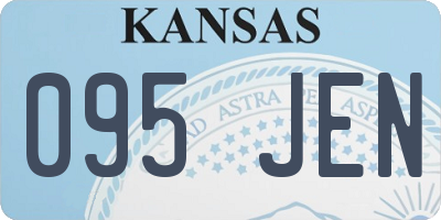 KS license plate 095JEN