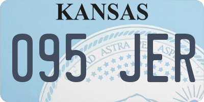 KS license plate 095JER