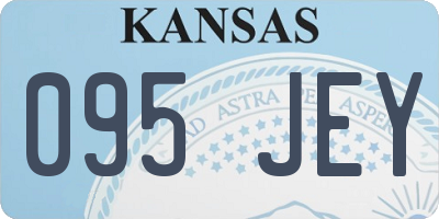 KS license plate 095JEY