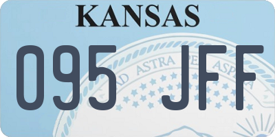 KS license plate 095JFF