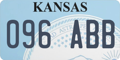 KS license plate 096ABB