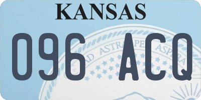 KS license plate 096ACQ