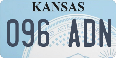 KS license plate 096ADN