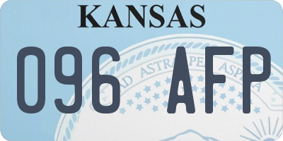 KS license plate 096AFP