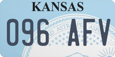 KS license plate 096AFV