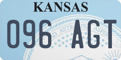 KS license plate 096AGT