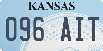 KS license plate 096AIT