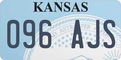KS license plate 096AJS
