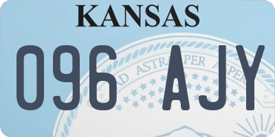 KS license plate 096AJY