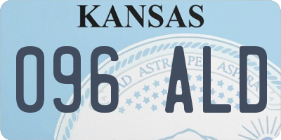 KS license plate 096ALD