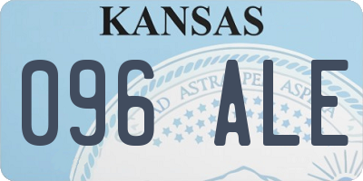 KS license plate 096ALE