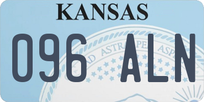 KS license plate 096ALN