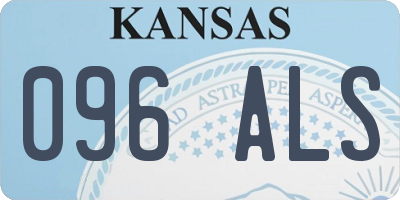 KS license plate 096ALS
