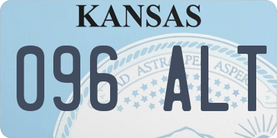 KS license plate 096ALT