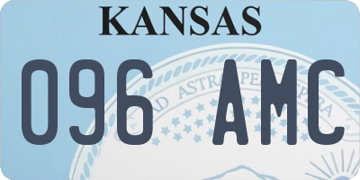 KS license plate 096AMC