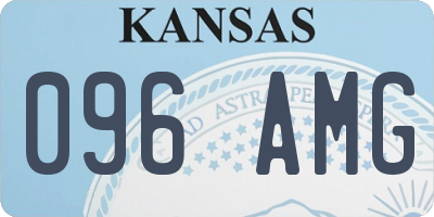 KS license plate 096AMG