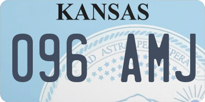 KS license plate 096AMJ