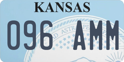 KS license plate 096AMM