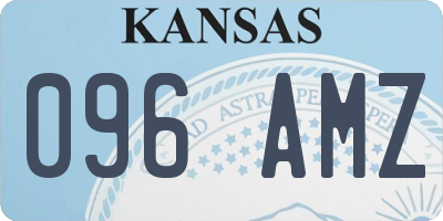 KS license plate 096AMZ