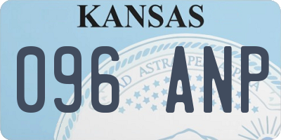 KS license plate 096ANP