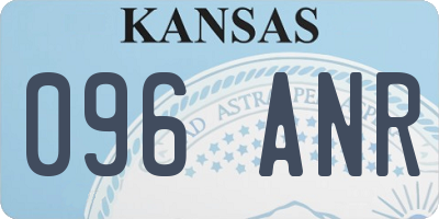 KS license plate 096ANR