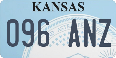 KS license plate 096ANZ