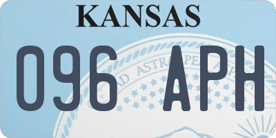 KS license plate 096APH