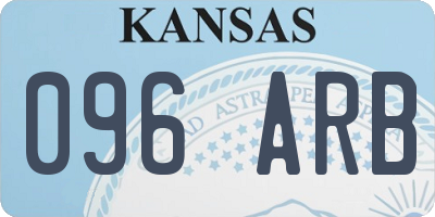KS license plate 096ARB