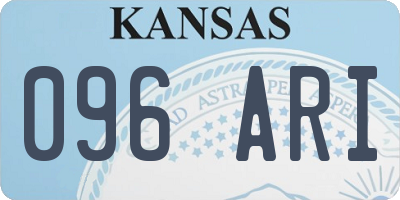 KS license plate 096ARI