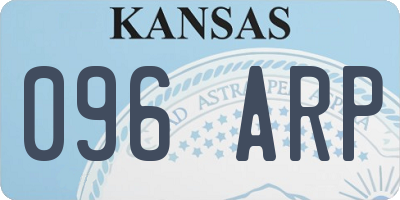 KS license plate 096ARP