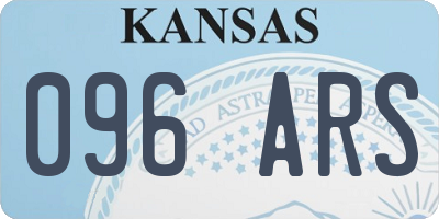 KS license plate 096ARS